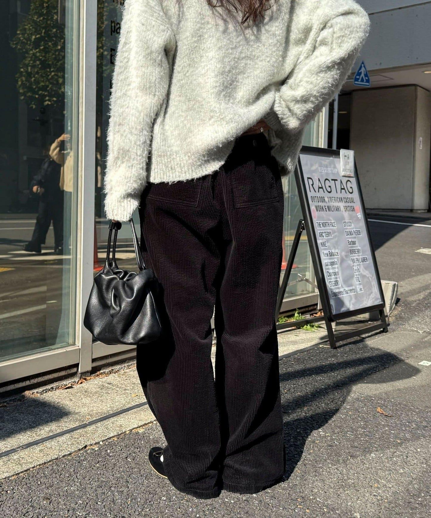 燈芯絨寬鬆休閒褲