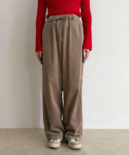 燈芯絨寬鬆休閒褲