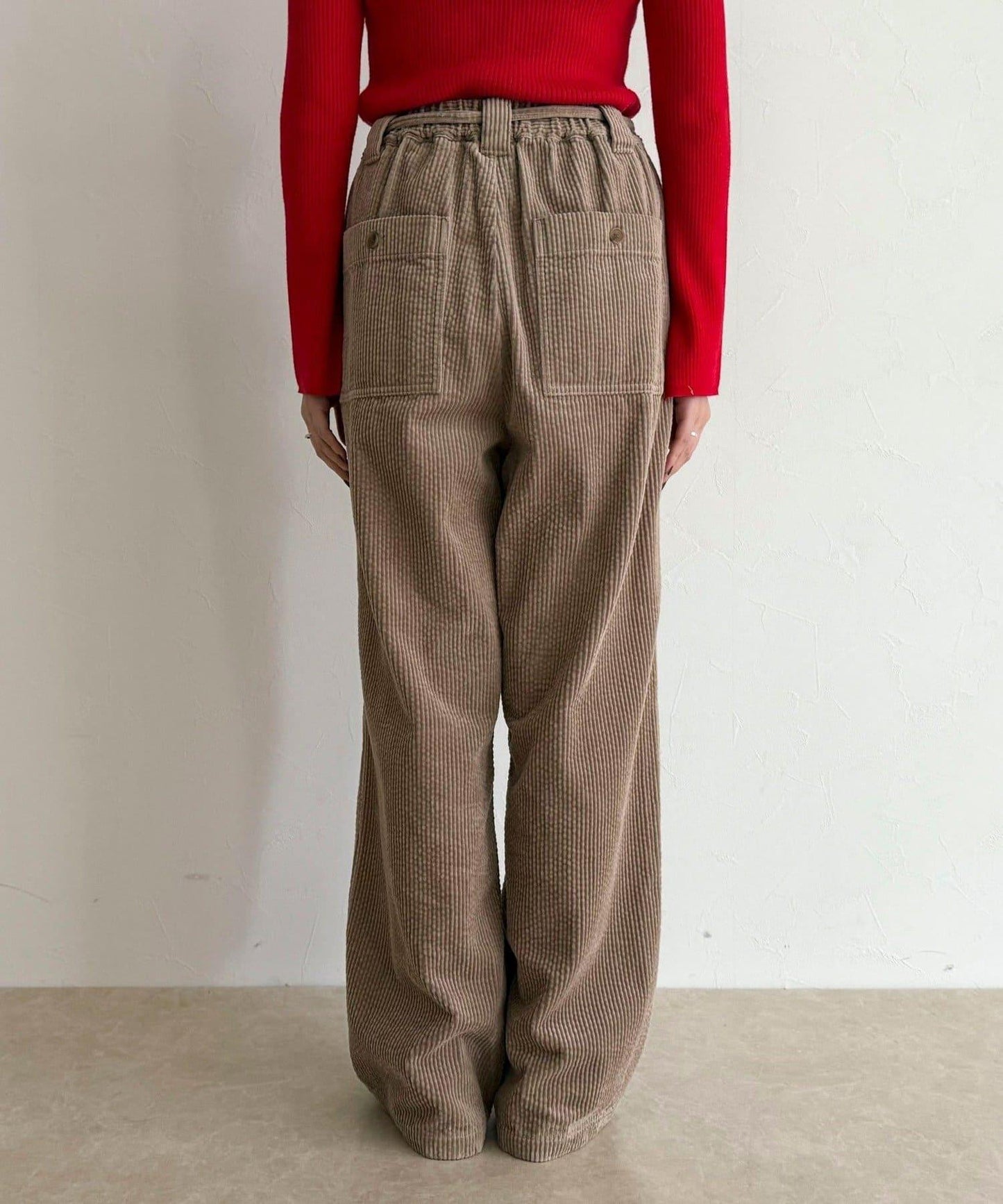 燈芯絨寬鬆休閒褲