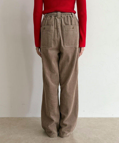 燈芯絨寬鬆休閒褲