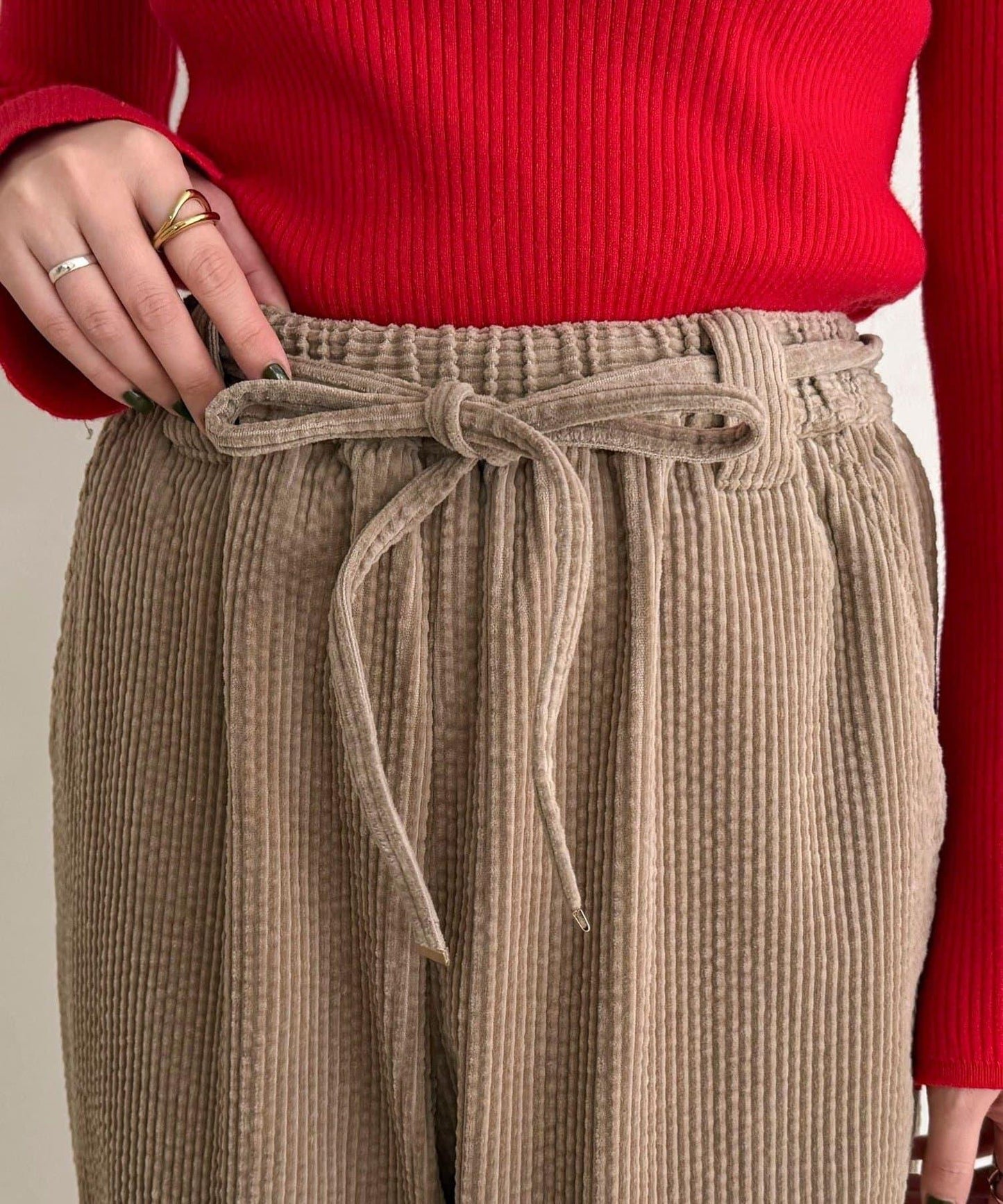 燈芯絨寬鬆休閒褲