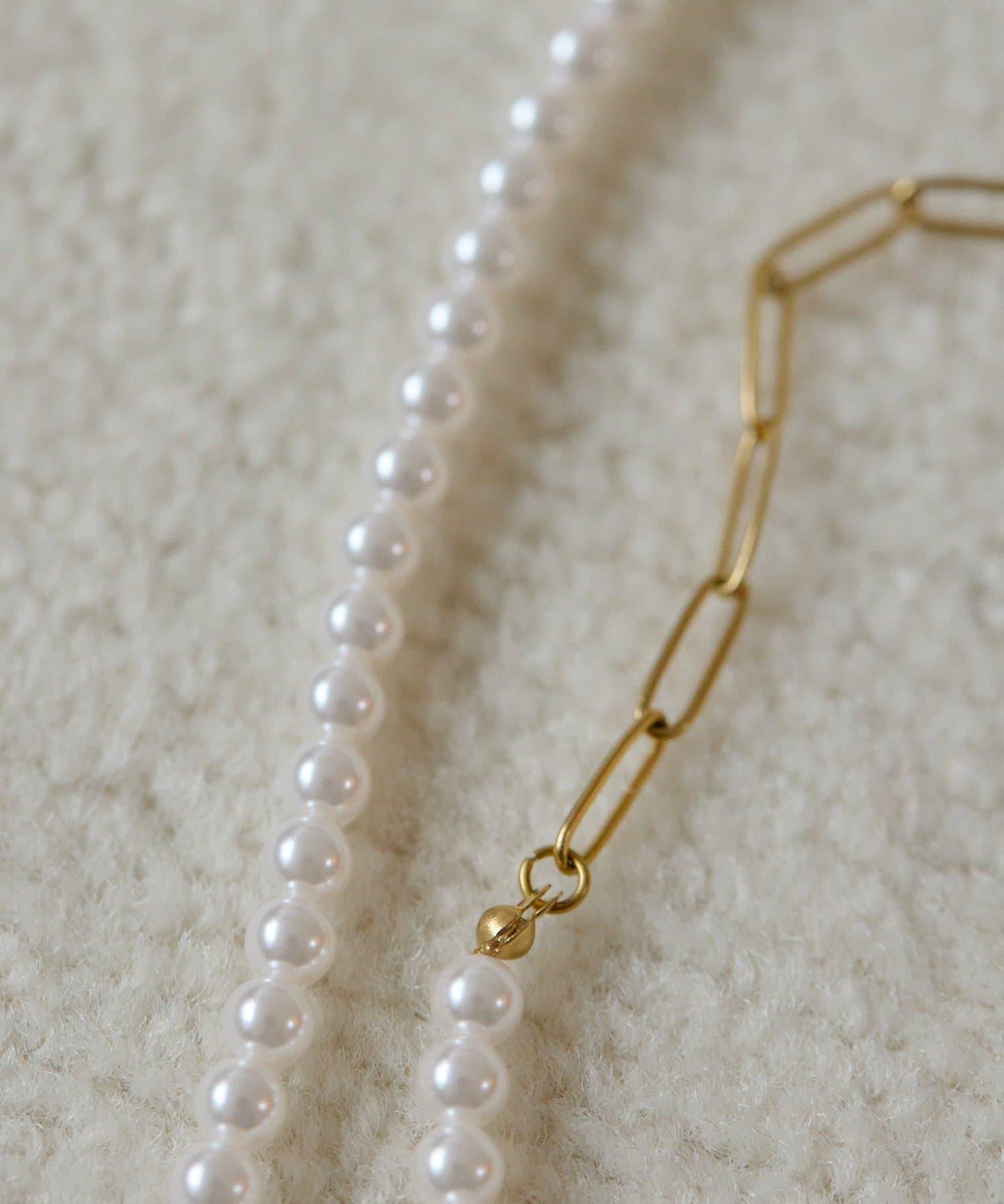 《金屬過敏適用/不鏽鋼》長款珍珠項鍊