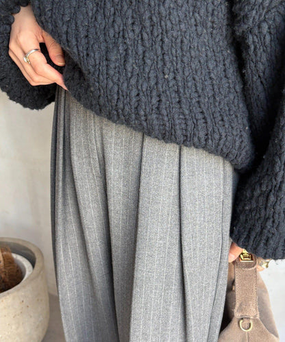 柔軟起毛彈力長褲