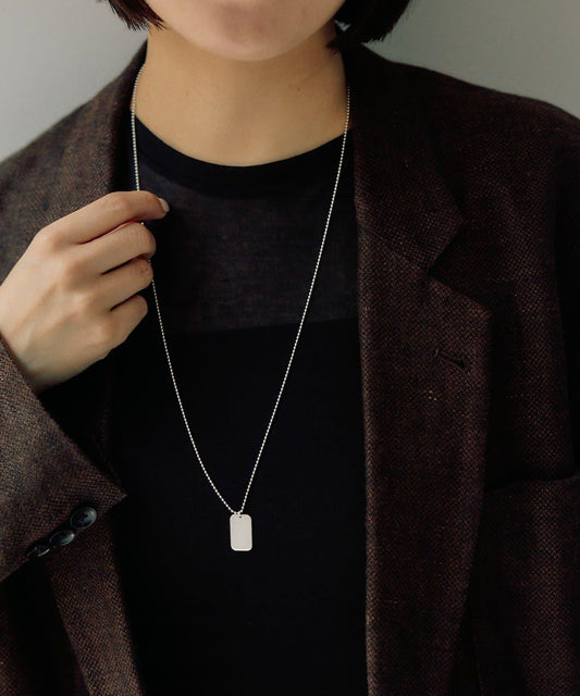 《/スターリングシルバー使用》姓名吊牌項鍊