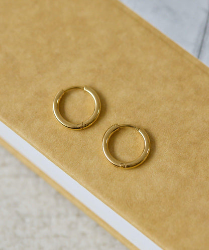 金屬過敏適用/不鏽鋼水晶圓環耳釘