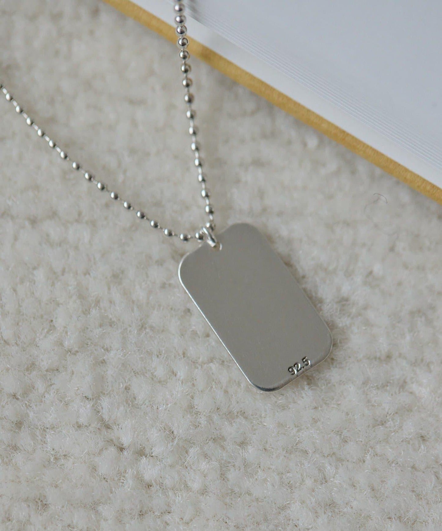 《/スターリングシルバー使用》姓名吊牌項鍊