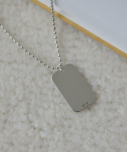 《/スターリングシルバー使用》姓名吊牌項鍊