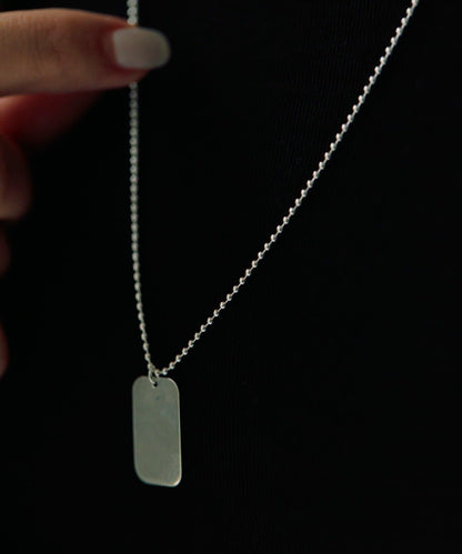 《/スターリングシルバー使用》姓名吊牌項鍊