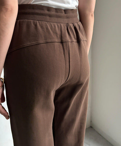 微喇叭衛衣面料長褲