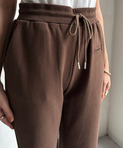 微喇叭衛衣面料長褲