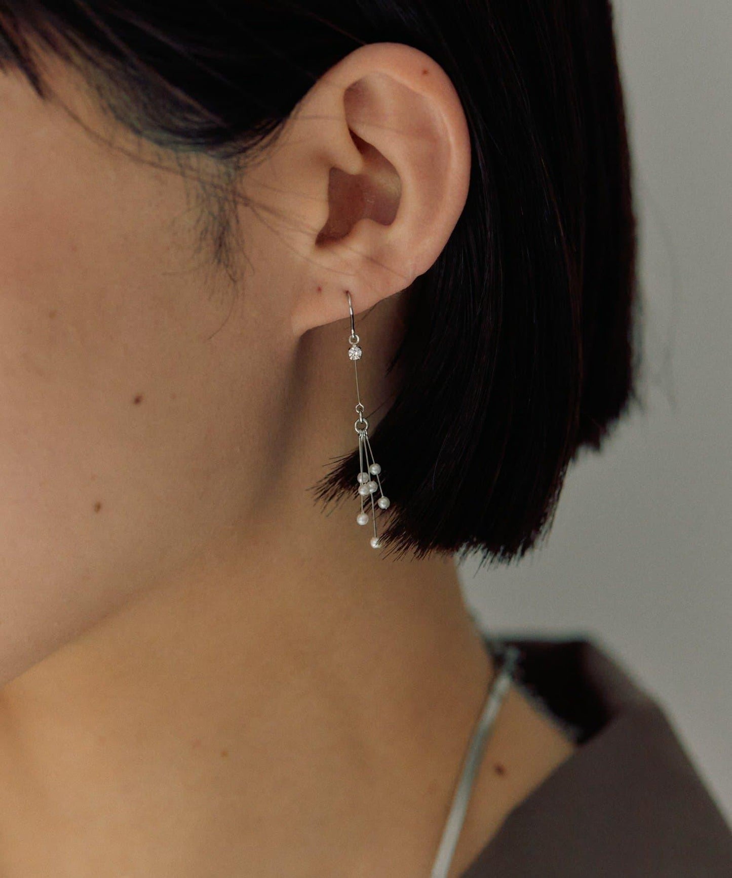 不鏽鋼郵筒淋浴珍珠耳環