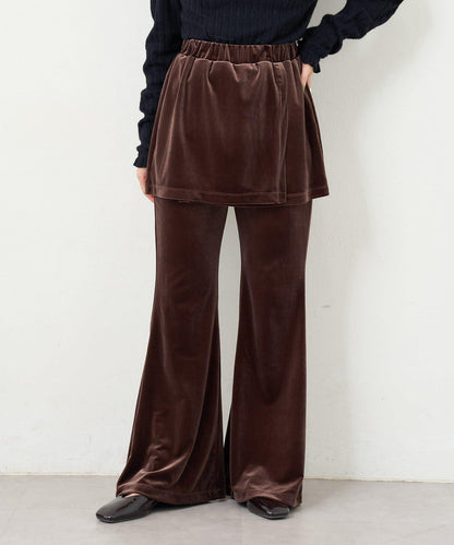 【2尺碼可選/適合身材嬌小】B天鵝絨半身裙褲