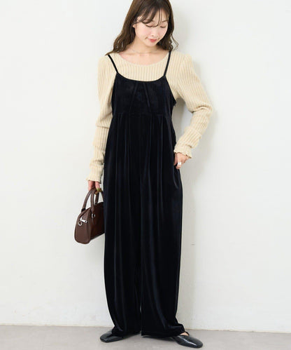 【S.M尺碼可選】B 天鵝絨揹帶褲