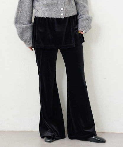 【2尺碼可選/適合身材嬌小】B天鵝絨半身裙褲