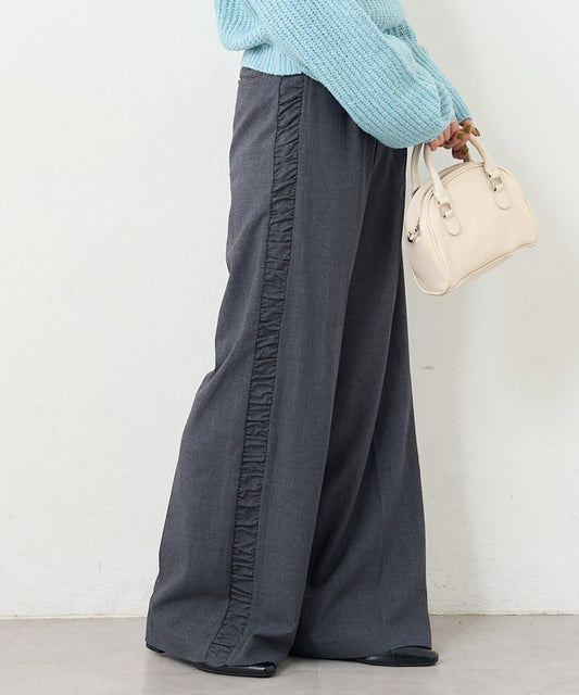 【3尺碼可選/高個子尺碼/小個子尺碼】B側抽褶西裝褲