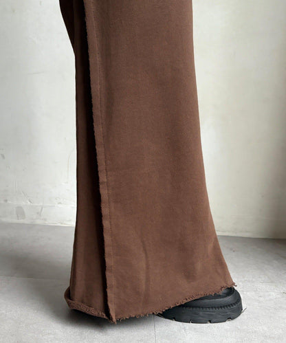微喇叭衛衣面料長褲
