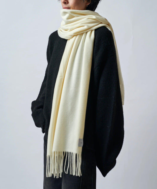 羊絨觸感彩色長款圍巾