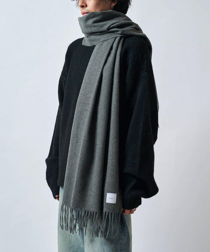 羊絨觸感彩色長款圍巾