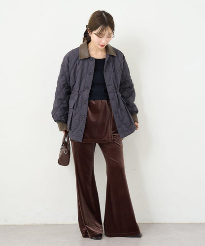 【2尺碼可選/適合身材嬌小】B天鵝絨半身裙褲