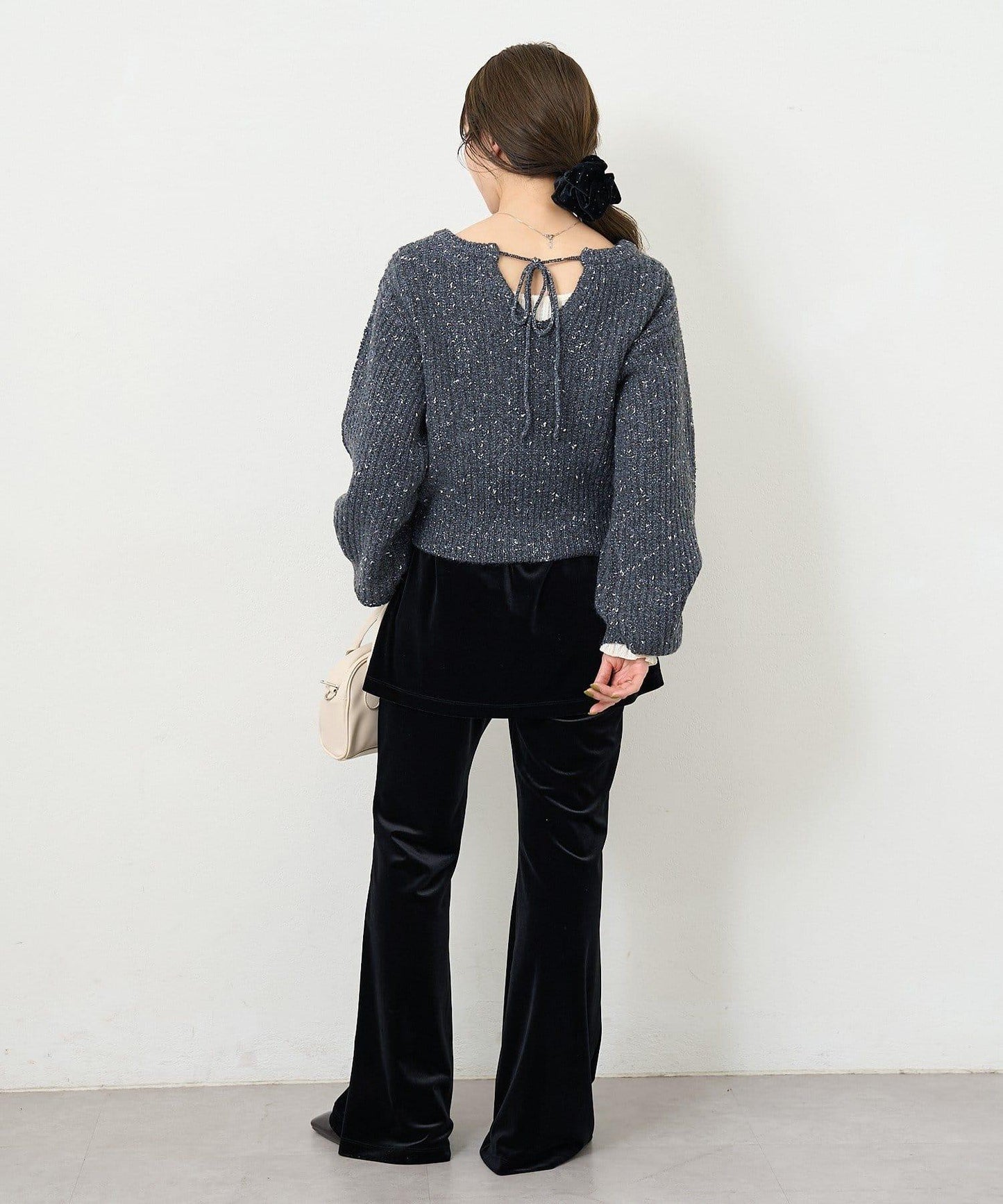 【2尺碼可選/適合身材嬌小】B天鵝絨半身裙褲