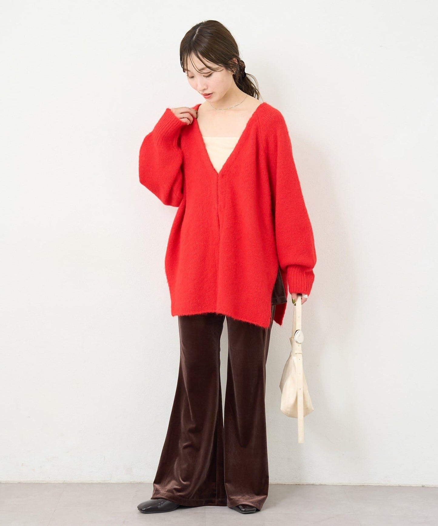 【2尺碼可選/適合身材嬌小】B天鵝絨半身裙褲