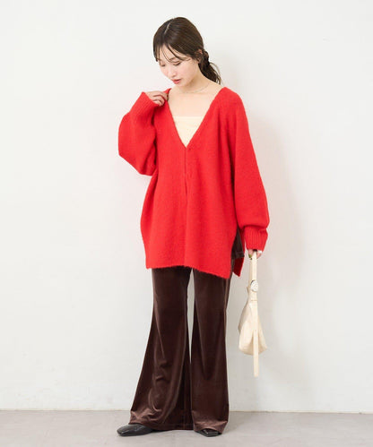 【2尺碼可選/適合身材嬌小】B天鵝絨半身裙褲