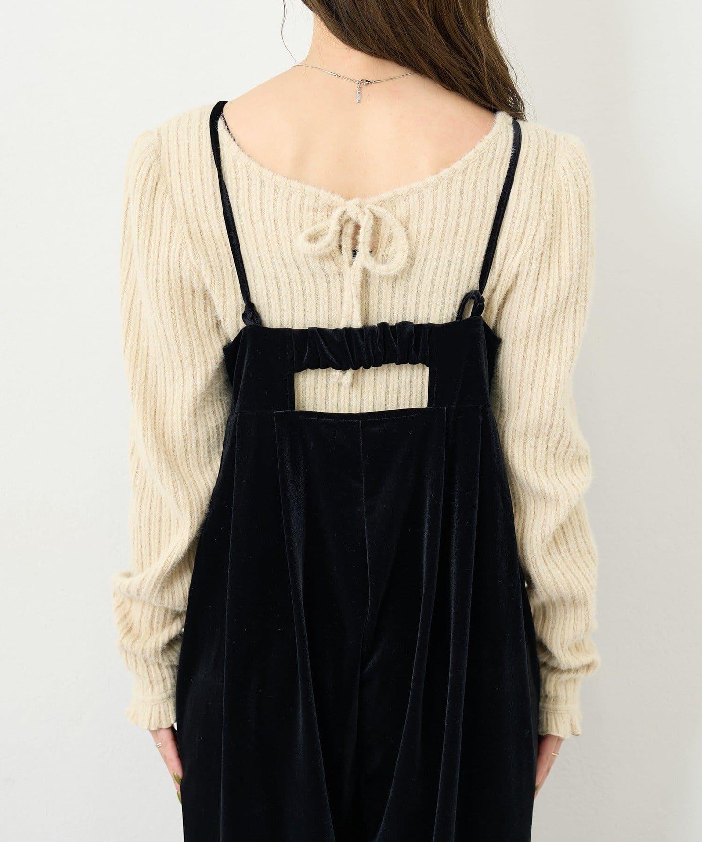 【S.M尺碼可選】B 天鵝絨揹帶褲