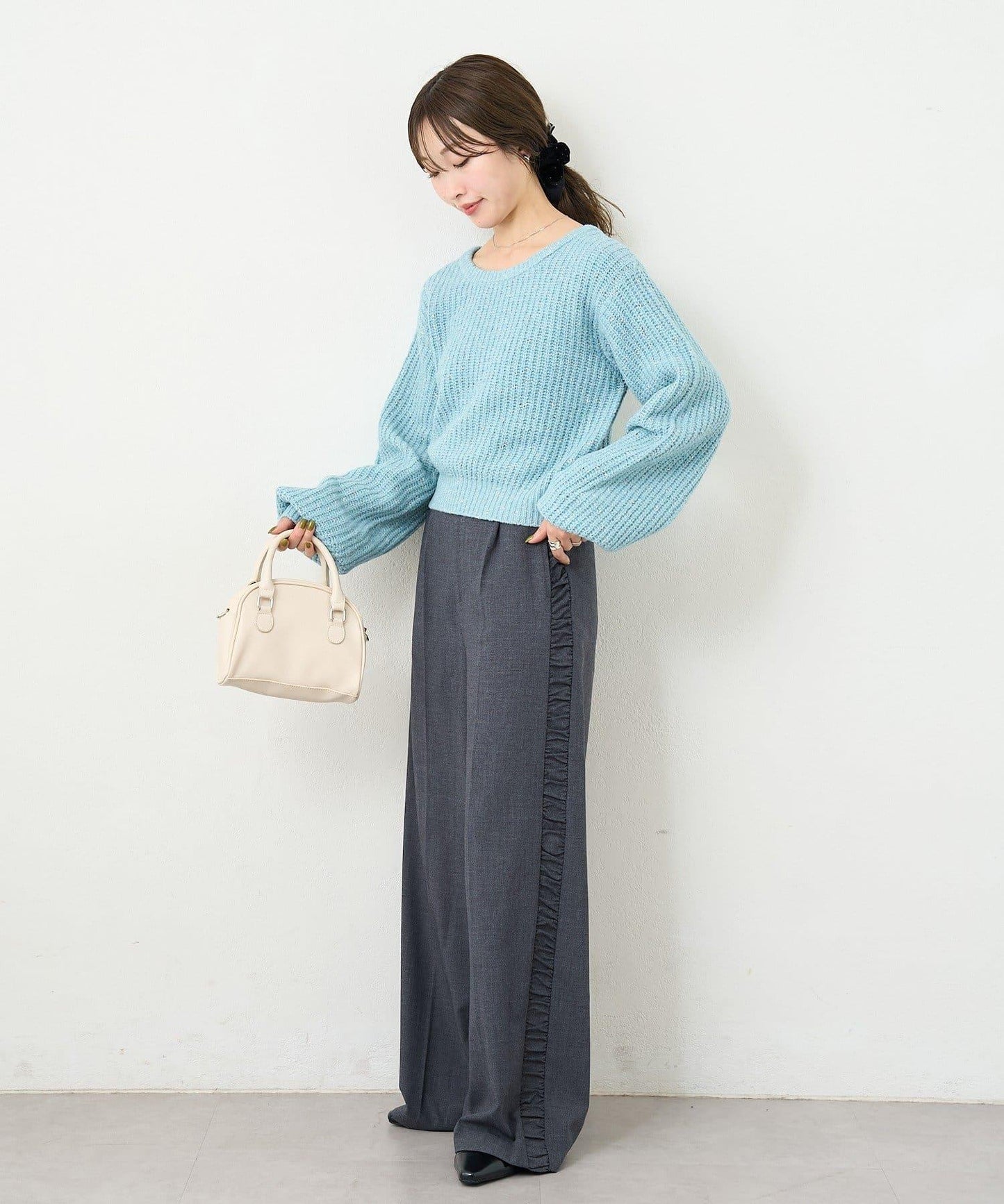 【3尺碼可選/高個子尺碼/小個子尺碼】B側抽褶西裝褲