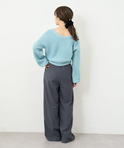 【3尺碼可選/高個子尺碼/小個子尺碼】B側抽褶西裝褲