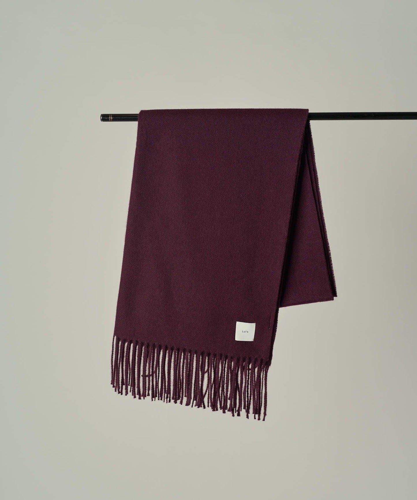 羊絨觸感彩色長款圍巾