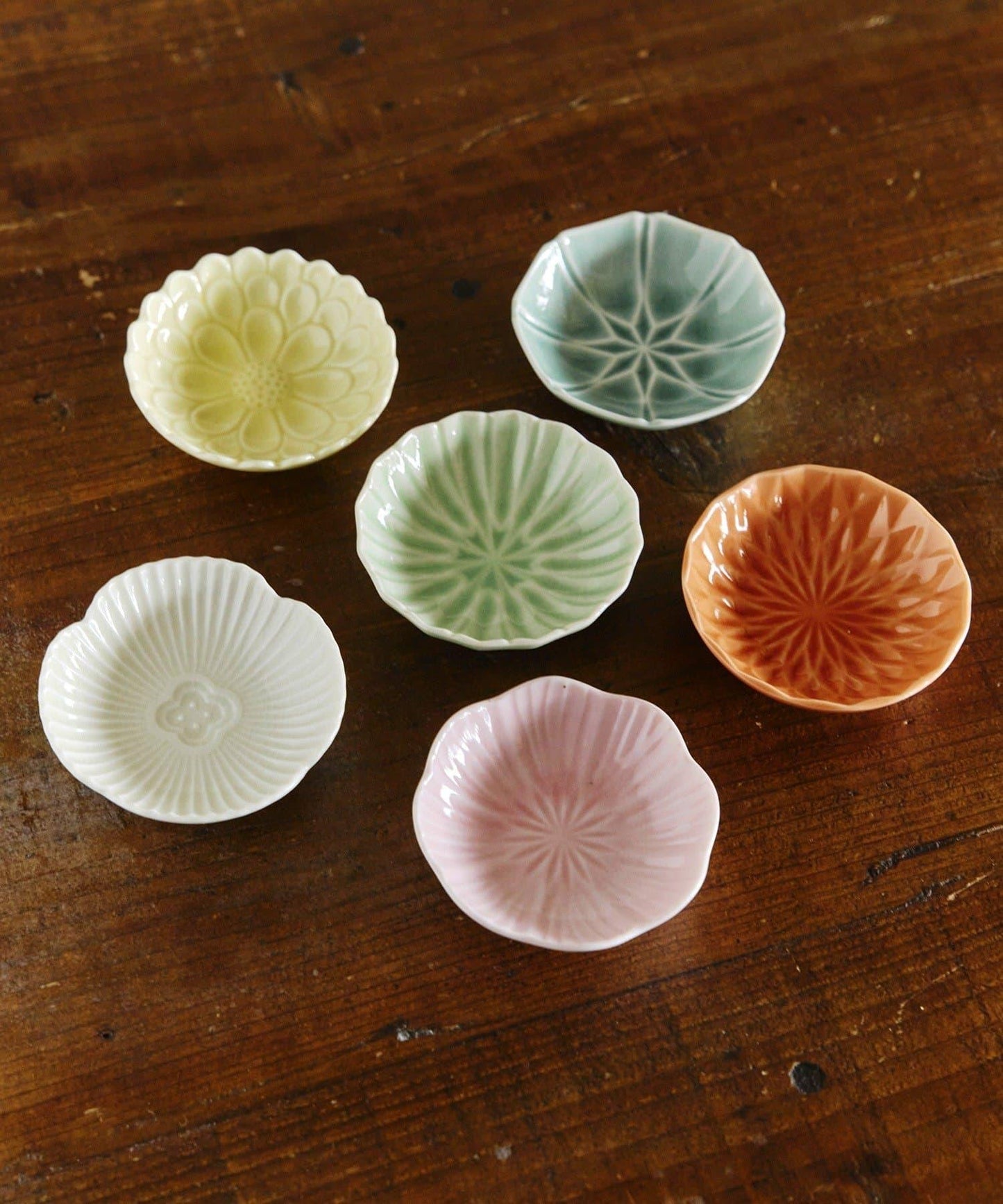 玻璃貫入小碟福壽草/花開，新春餐具