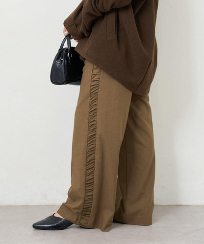 【3尺碼可選/高個子尺碼/小個子尺碼】B側抽褶西裝褲