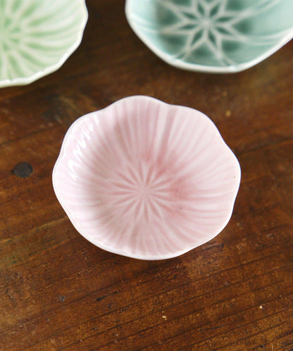 玻璃貫入小碟桃花/花開，新春餐具