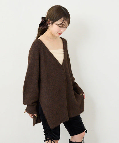 Kastane 2WAY 莫代爾混紡針織開衫