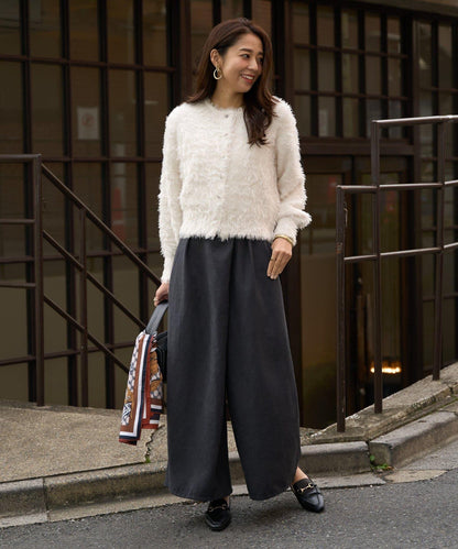 日常百搭高腰闊腿喇叭褲