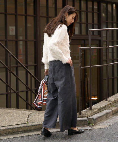 日常百搭高腰闊腿喇叭褲