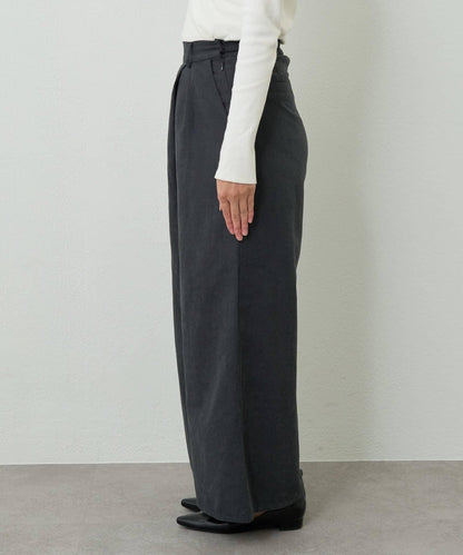 日常百搭高腰闊腿喇叭褲