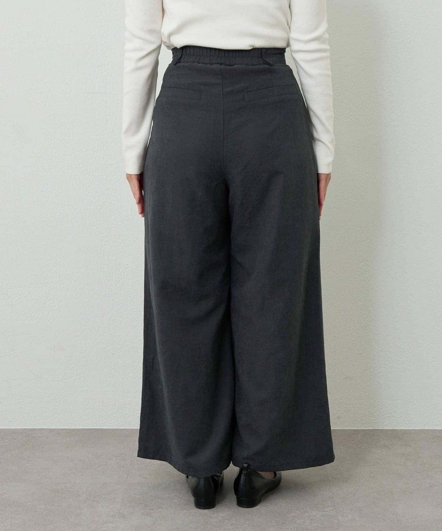 日常百搭高腰闊腿喇叭褲