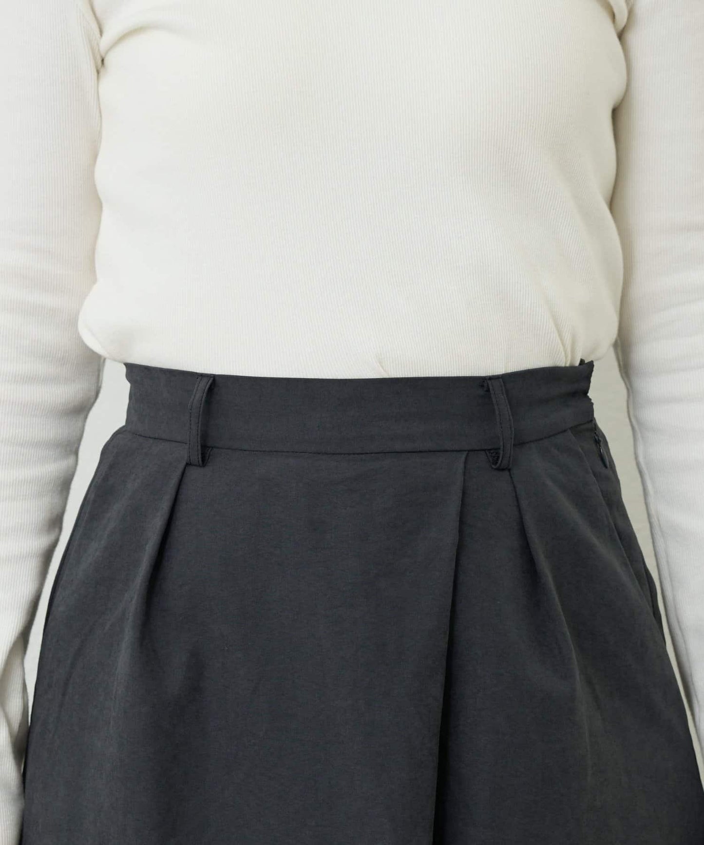 日常百搭高腰闊腿喇叭褲