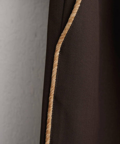 【natural couture】側邊條紋休閒褲