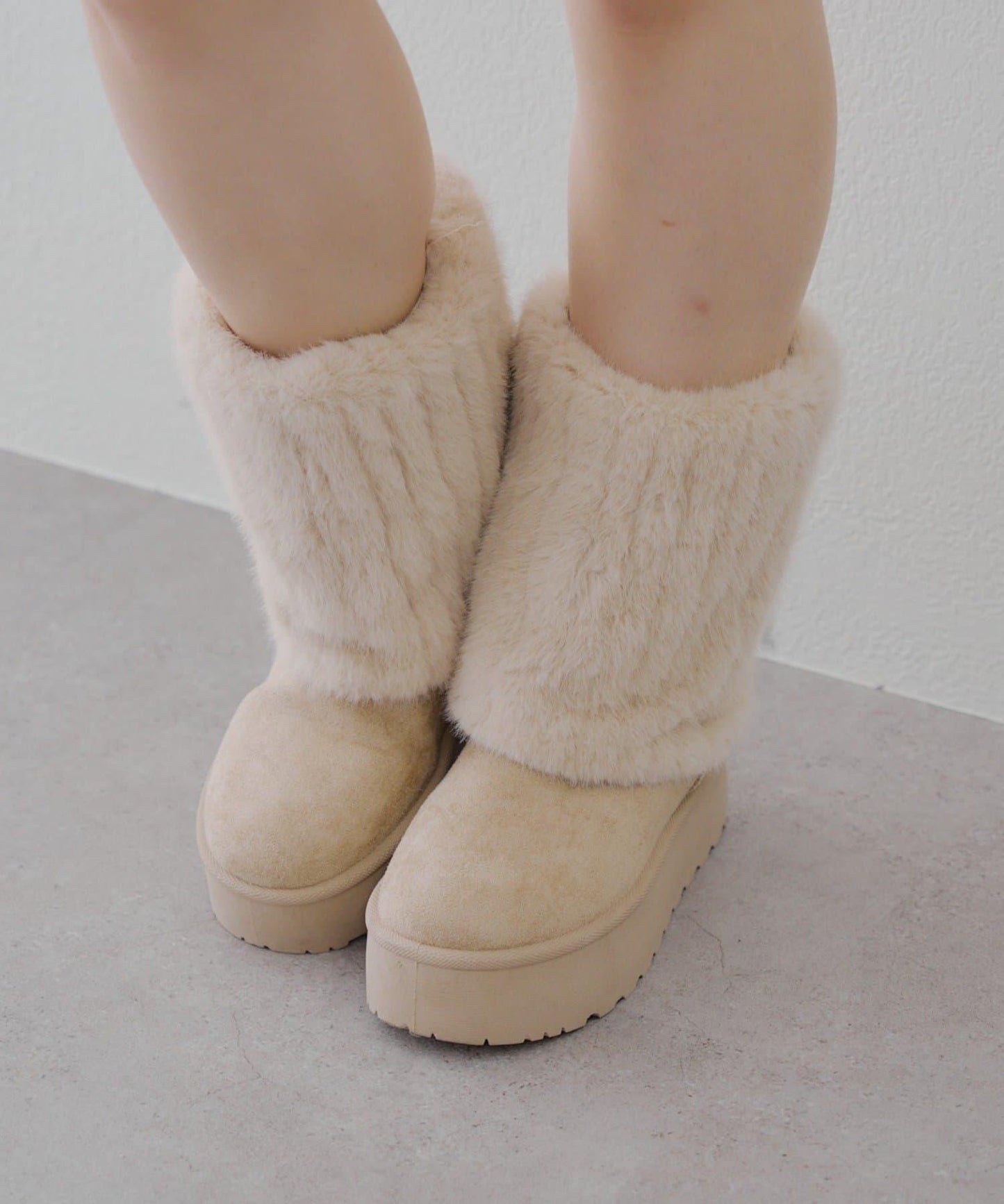 【RMAF】仿皮草短款羊毛靴