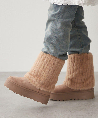 【RMAF】仿皮草短款羊毛靴