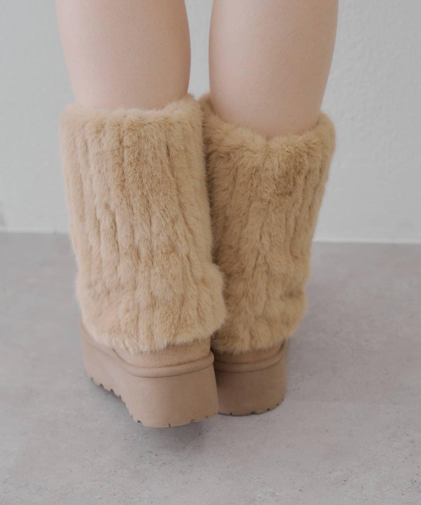 【RMAF】仿皮草短款羊毛靴