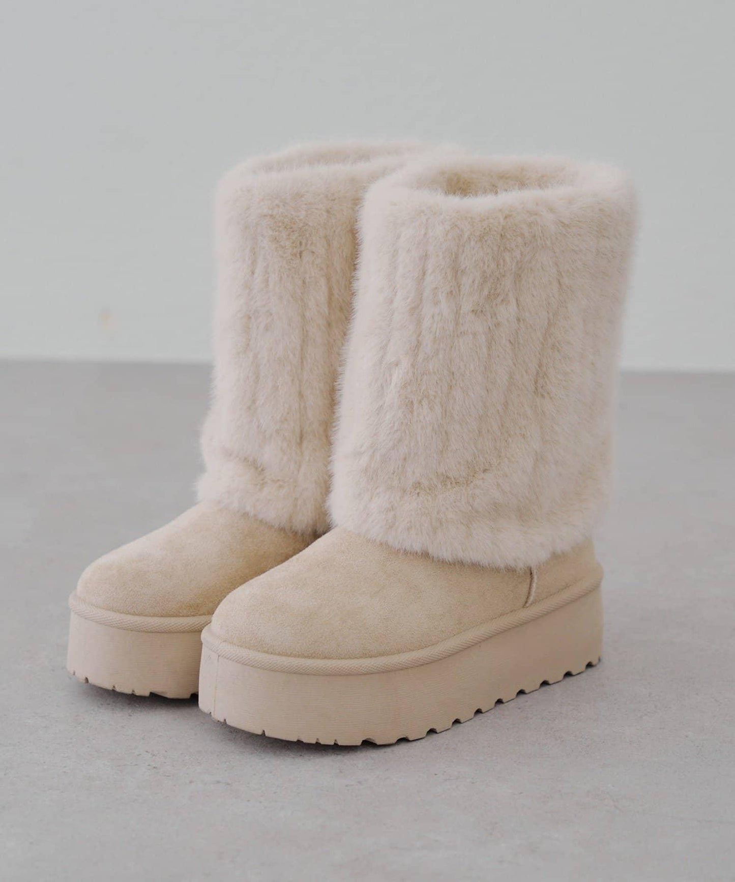 【RMAF】仿皮草短款羊毛靴