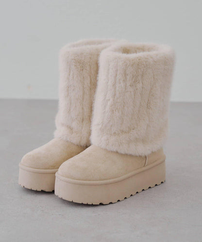 【RMAF】仿皮草短款羊毛靴