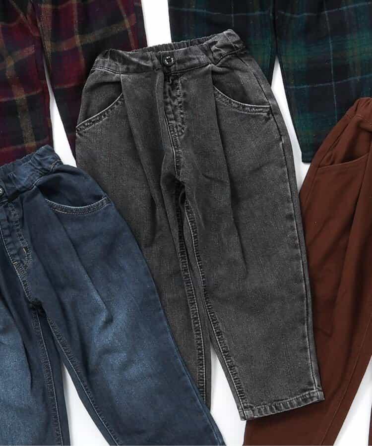 加絨保暖寬鬆打褶長褲 10分丈