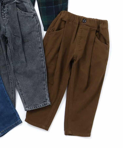 加絨保暖寬鬆打褶長褲 10分丈