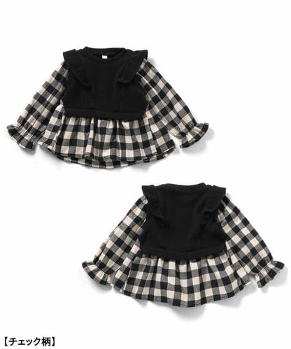 背心拼接上衣&短褲套裝 短款