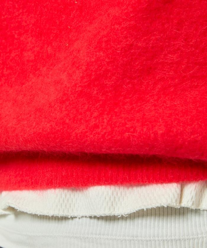 毛絨針織套頭衫