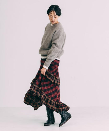 毛絨針織套頭衫